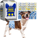 Male Dog Diapers 60 Count Disposable Belly Bands Leakproof Absorbent